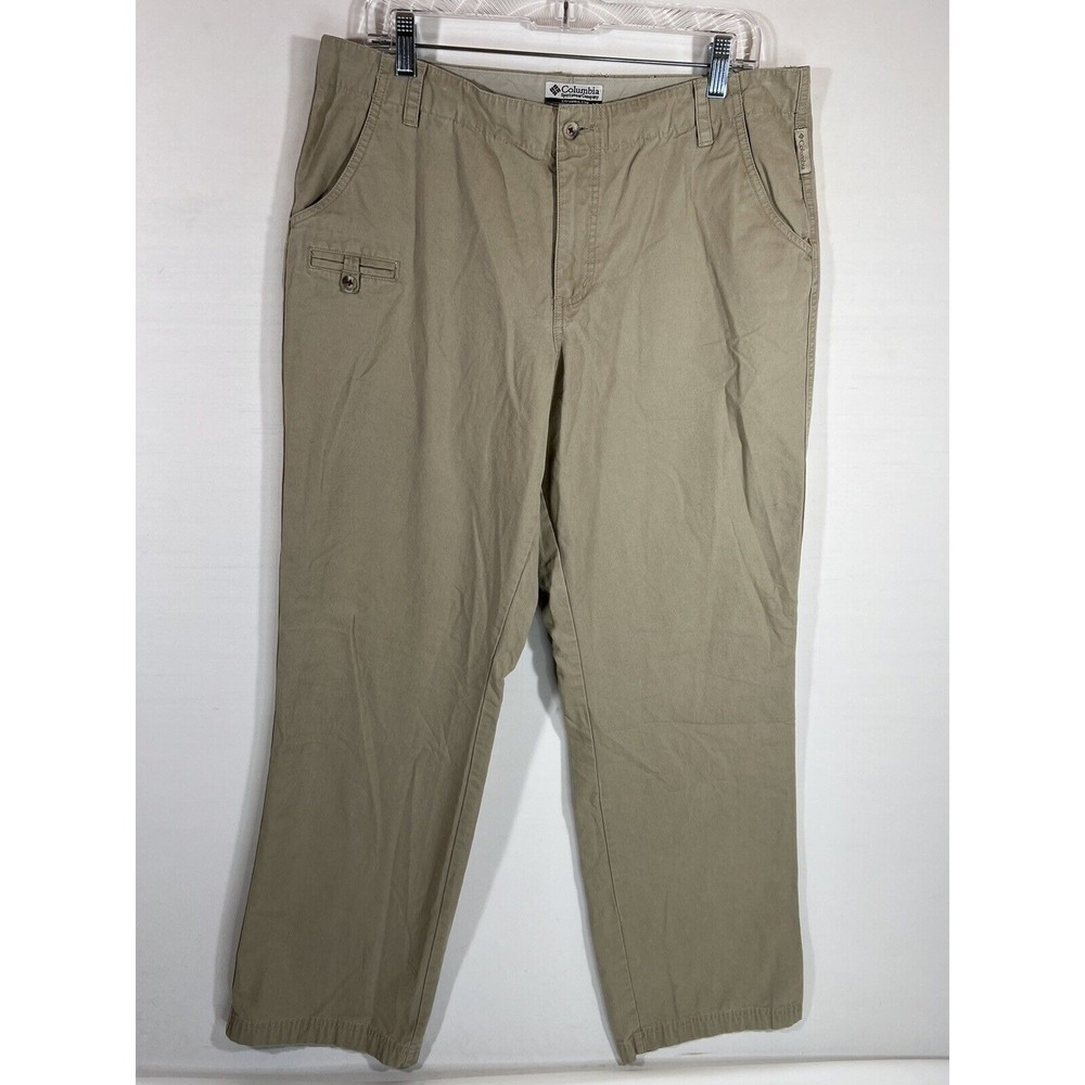 Columbia Pants Womens 14 Tan Lightweight Outdoor Hiking Utility